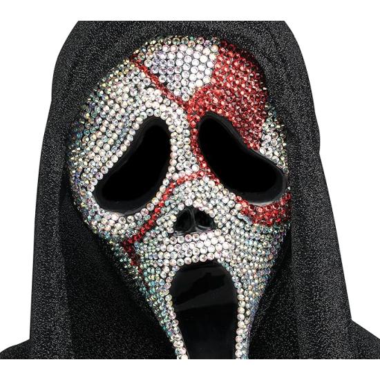 Máscara Sangrienta Ghost Face Bloody Bling – Terror con Brillo y Estilo Máscara Sangrienta Ghost Face Bloody Bling – Terror con Brillo y Estilo