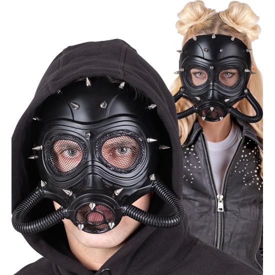 Máscara Steampunk Negra con Pinchos – Disfraz Gótico, Fetish o Postapocalíptico Máscara Steampunk Negra con Pinchos – Disfraz Gótico, Fetish o Postapocalíptico