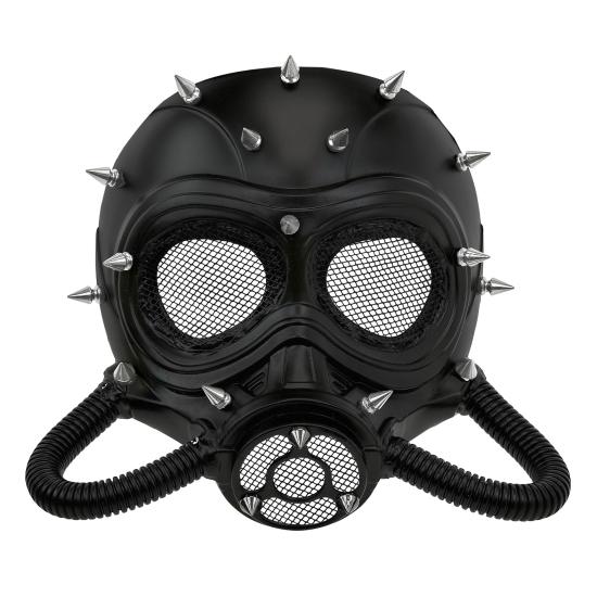 Máscara Steampunk Negra con Pinchos – Disfraz Gótico, Fetish o Postapocalíptico Máscara Steampunk Negra con Pinchos – Disfraz Gótico, Fetish o Postapocalíptico