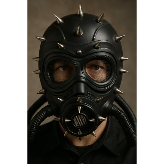 Máscara Steampunk Negra con Pinchos – Disfraz Gótico, Fetish o Postapocalíptico Máscara Steampunk Negra con Pinchos – Disfraz Gótico, Fetish o Postapocalíptico