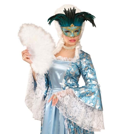 Máscara veneciana con plumas Máscara veneciana con plumas