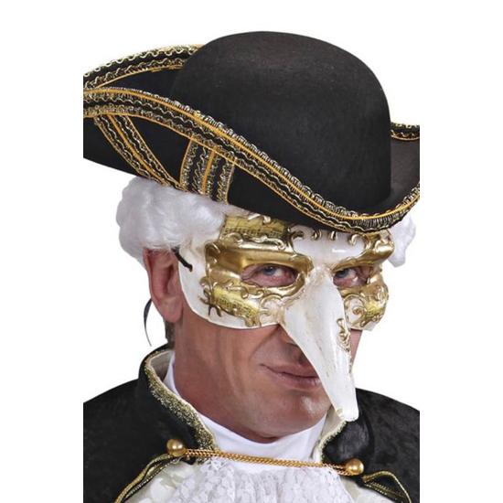 Máscara Veneciana Nariz Decorada Oro . Máscara Veneciana Nariz Decorada Oro .