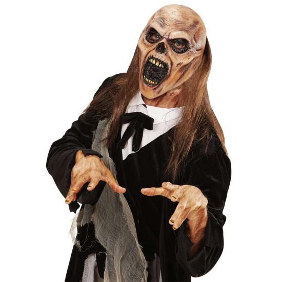 Máscara Zombie con Pelo Terror Máscara Zombie con Pelo Terror
