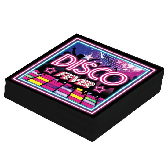 Pack 12 servilletas Disco 33X33 CMS. Pack 12 servilletas Disco 33X33 CMS.