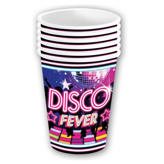 Pack 6 vasos Disco 240 ML 9 CMS. Pack 6 vasos Disco 240 ML 9 CMS.