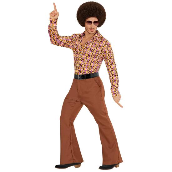 Pantalones de Hombre Años 70 Groovy Marrón* Pantalones de Hombre Años 70 Groovy Marrón*