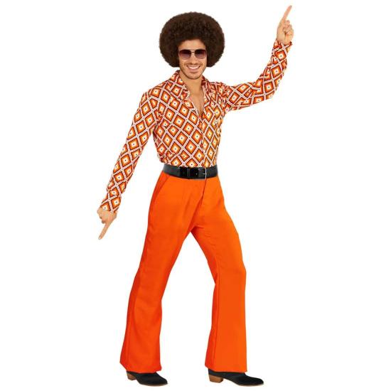 Pantalones de Hombre Años 70 Groovy Naranja Pantalones de Hombre Años 70 Groovy Naranja