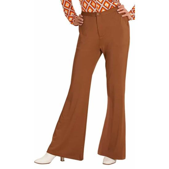 Pantalones de Mujer Años 70 Groovy Marrón* Pantalones de Mujer Años 70 Groovy Marrón*