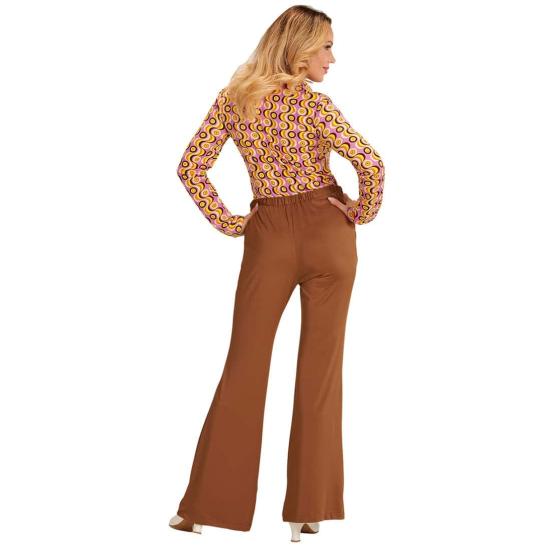 Pantalones de Mujer Años 70 Groovy Marrón* Pantalones de Mujer Años 70 Groovy Marrón*