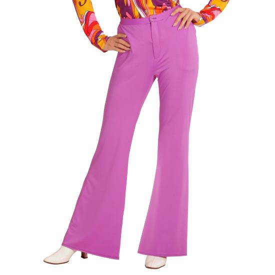 Pantalones Mujer Años 70 Púrpura Pantalones Mujer Años 70 Púrpura
