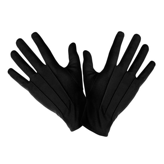 Par de guantes negros 25cm Par de guantes negros 25cm
