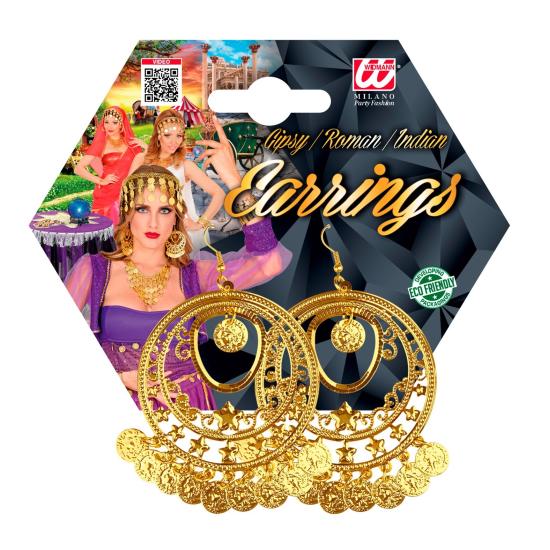 Par de Pendientes Oro con Monedas Par de Pendientes Oro con Monedas