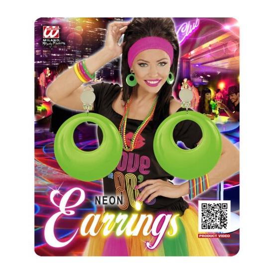 Par de Pendientes Verde Neón Par de Pendientes Verde Neón