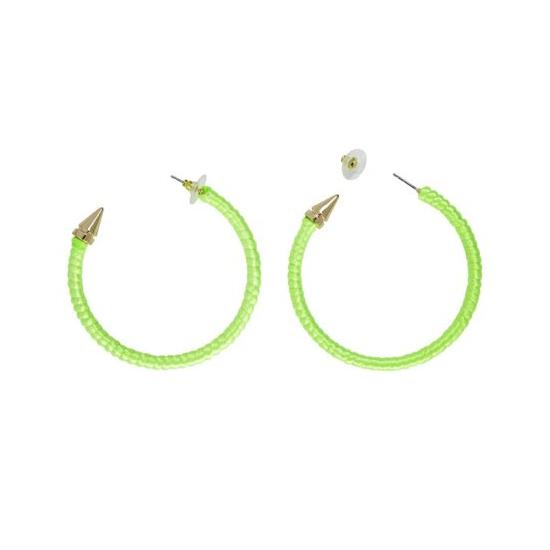 Par de Pendientes Verdes Fluor Par de Pendientes Verdes Fluor