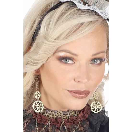 Par Pendientes Rueda Steampunk Par Pendientes Rueda Steampunk