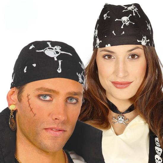 Pañuelo Pirata Color Negro Pañuelo Pirata Color Negro