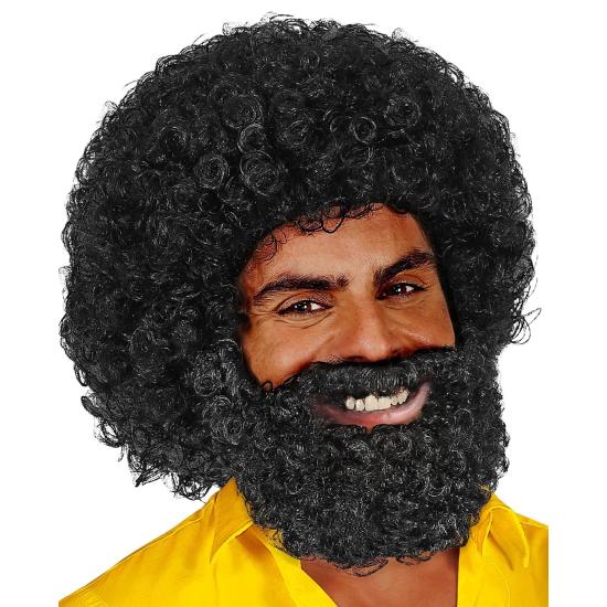 Peluca  Afro Barba y Bigote. Peluca  Afro Barba y Bigote.