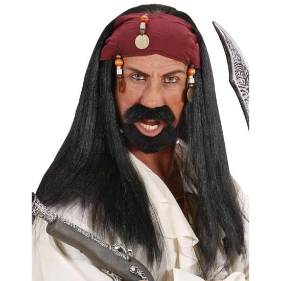 Peluca  Pirata Caribe con Pañuelo . Peluca  Pirata Caribe con Pañuelo .