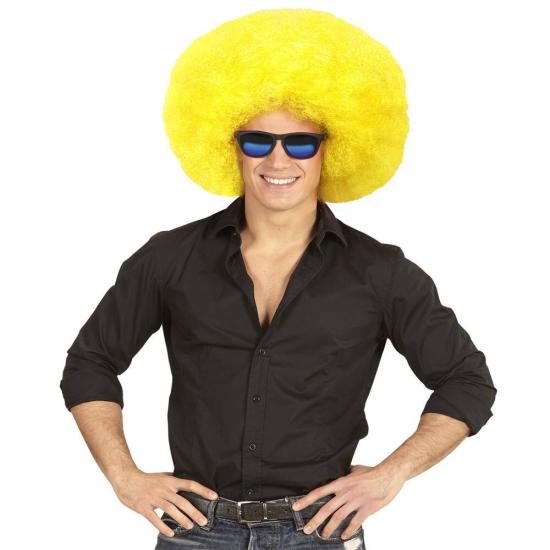 Peluca Afro Sobredimensionada color Amarillo Peluca Afro Sobredimensionada color Amarillo