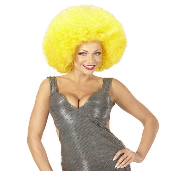 Peluca Afro Sobredimensionada color Amarillo Peluca Afro Sobredimensionada color Amarillo