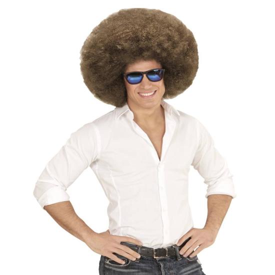 Peluca Afro Sobredimensionada Castaña Peluca Afro Sobredimensionada Castaña