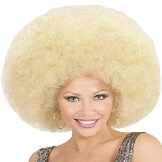 Peluca Afro Sobredimensionada color Rubia Peluca Afro Sobredimensionada color Rubia
