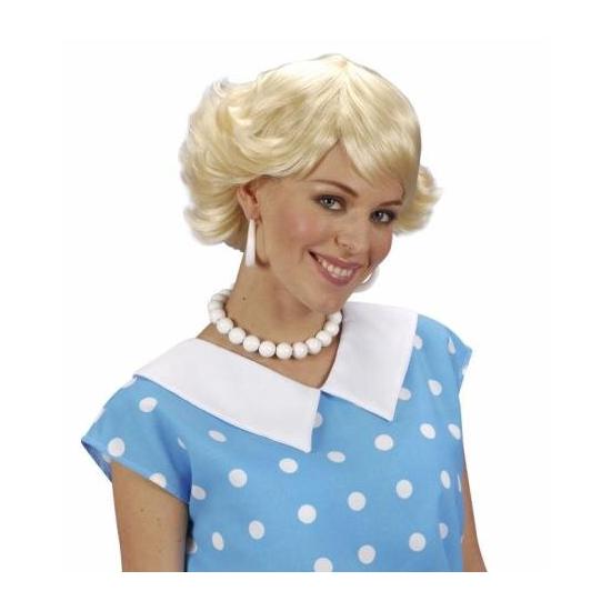 Peluca de los años 50 Rubia corta Peluca de los años 50 Rubia corta