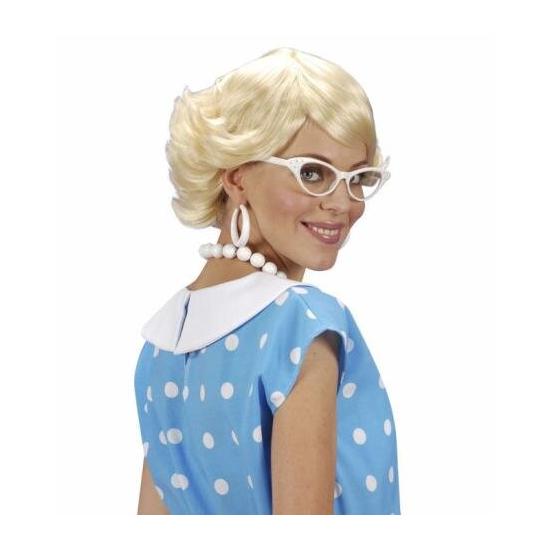 Peluca de los años 50 Rubia corta Peluca de los años 50 Rubia corta