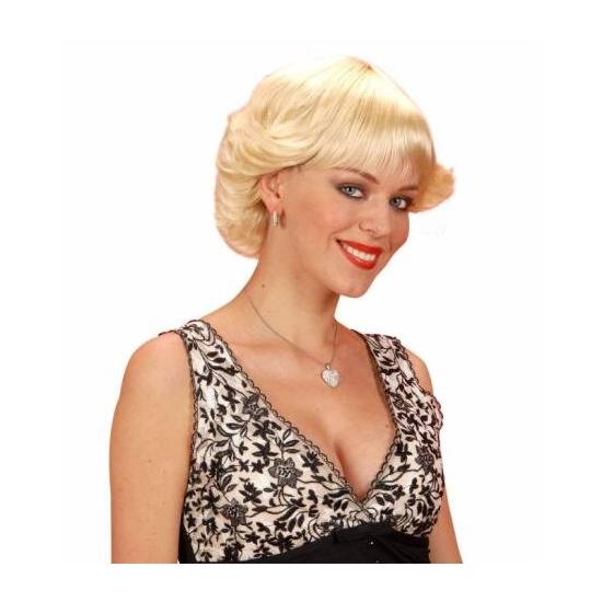 Peluca de los años 50 Rubia corta Peluca de los años 50 Rubia corta