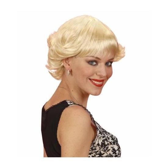 Peluca de los años 50 Rubia corta Peluca de los años 50 Rubia corta