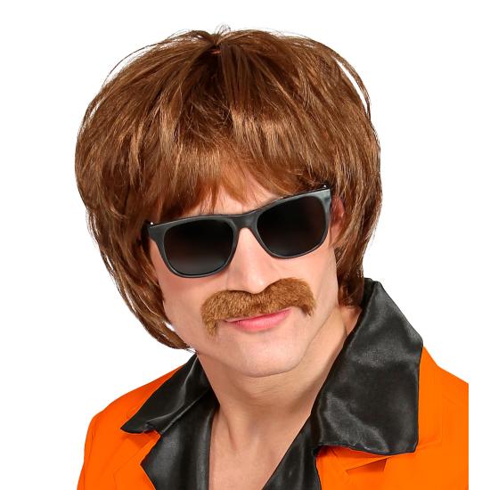 Peluca años 60 con bigote – Estilo retro para disfraces originales | Widmann Peluca años 60 con bigote – Estilo retro para disfraces originales | Widmann