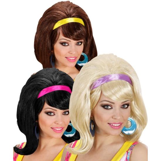 Peluca Años 70 Disco Yeye  Adulta Peluca Años 70 Disco Yeye  Adulta