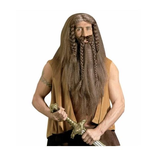 Peluca Barbaro con Barba y Bigote Peluca Barbaro con Barba y Bigote