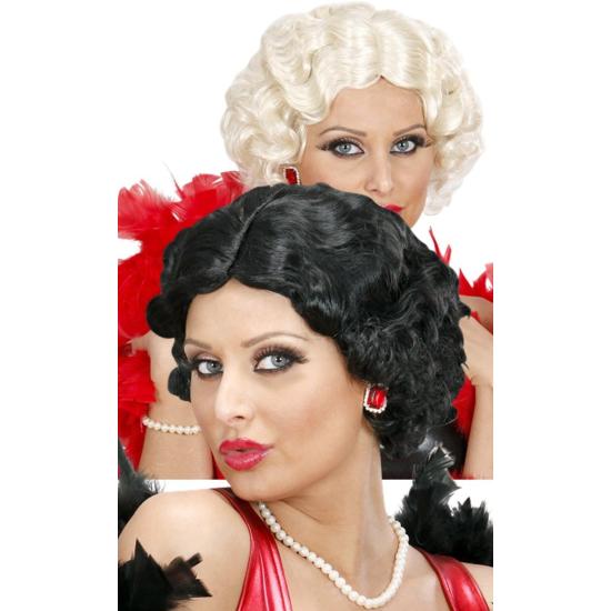 Peluca Cabaret Años 20 2 colores Peluca Cabaret Años 20 2 colores