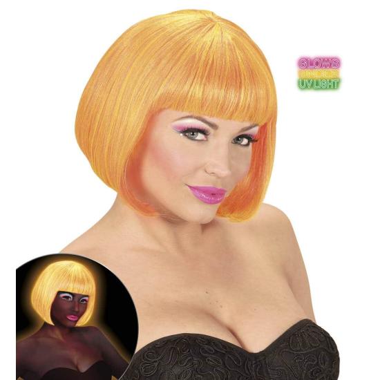 Peluca Cabaret Naranja Mixta Naranja y Amarilla Fluorescente . Peluca Cabaret Naranja Mixta Naranja y Amarilla Fluorescente .