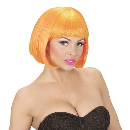 Peluca Cabaret Naranja Mixta Naranja y Amarilla Fluorescente . Peluca Cabaret Naranja Mixta Naranja y Amarilla Fluorescente .
