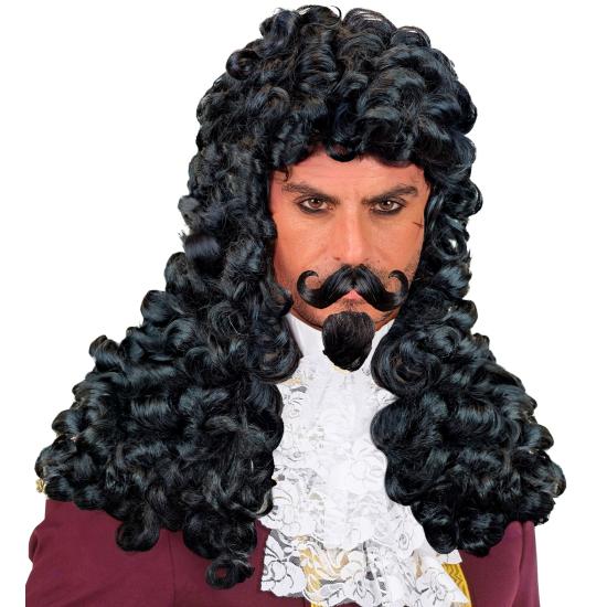Peluca capitán Garfio con perilla y bigote Peluca capitán Garfio con perilla y bigote