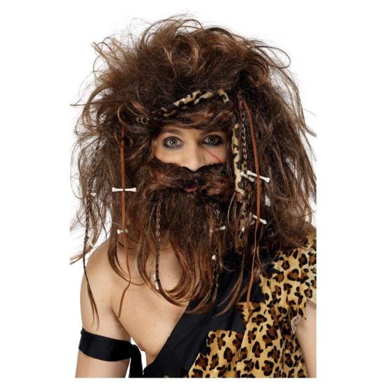 Peluca Cavernícola Lujo para Adulto Peluca Cavernícola Lujo para Adulto