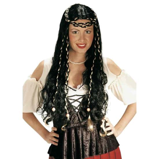 Peluca Dama Medieval Morena. Peluca Dama Medieval Morena.