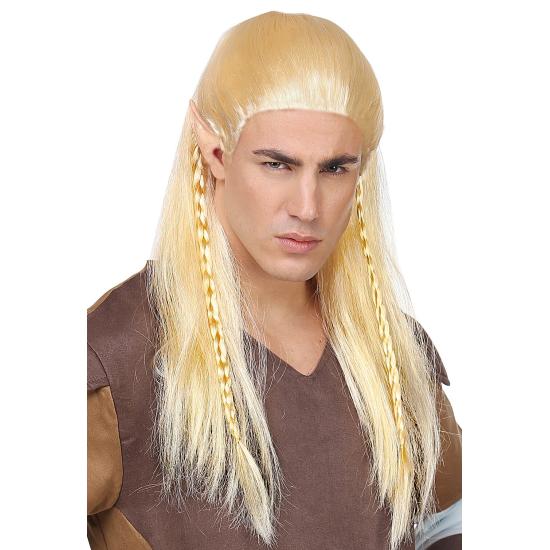 Peluca de Elfo Légolas Rubia con Trenzas Peluca de Elfo Légolas Rubia con Trenzas