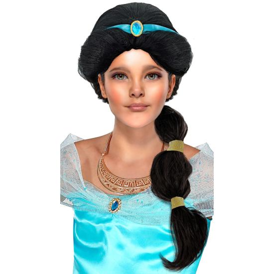 Peluca de Jasmin Aladdin infantil Peluca de Jasmin Aladdin infantil