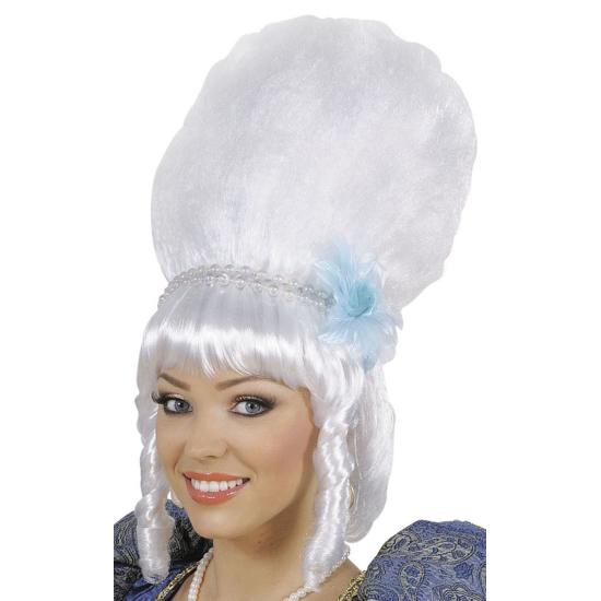 Peluca de Marquesa con perlas blancas. Peluca de Marquesa con perlas blancas.