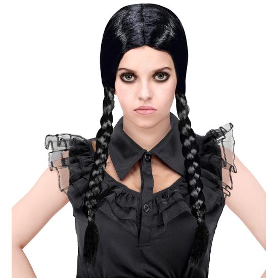 Peluca de Miércoles Addams infantil Peluca de Miércoles Addams infantil