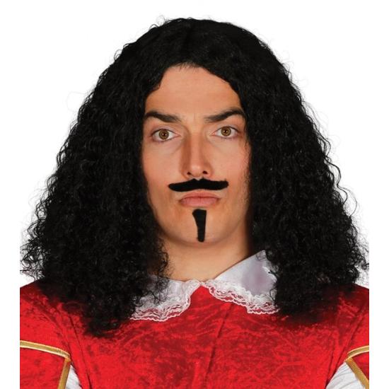 Peluca de época con Bigote Garfio Peluca de época con Bigote Garfio