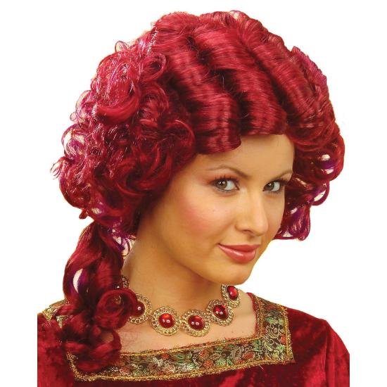 Peluca de Señora Barroco Roja Peluca de Señora Barroco Roja