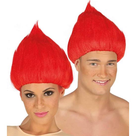 Peluca de troll Roja. Peluca de troll Roja.