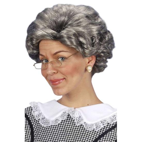 Peluca disfraz Anciana Feliz  .. Peluca disfraz Anciana Feliz  ..