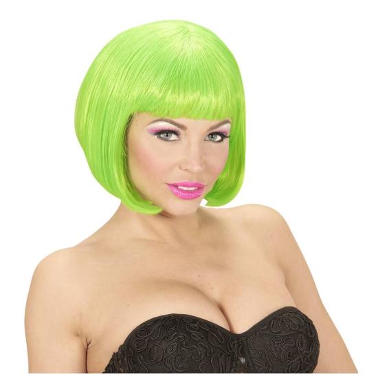 Peluca Cabaret Verde Fluorescente Peluca Cabaret Verde Fluorescente