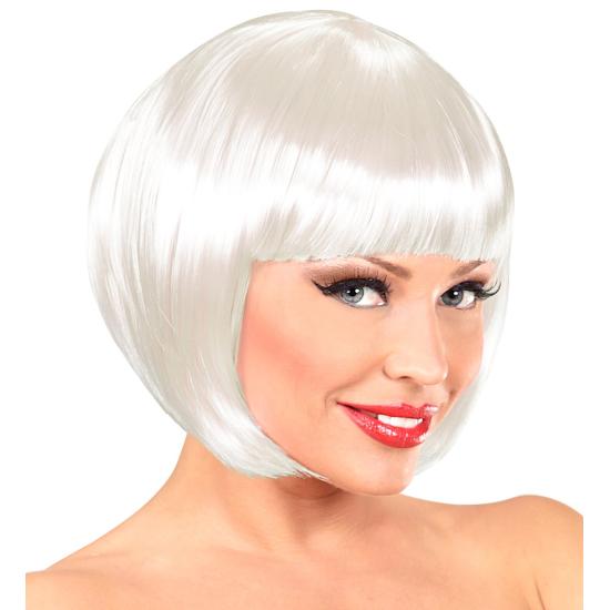 Peluca Disfraz Cabaret Color Blanca. Peluca Disfraz Cabaret Color Blanca.