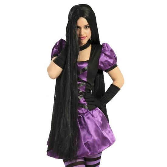 Peluca Extra Larga color Negra 100 cms Peluca Extra Larga color Negra 100 cms